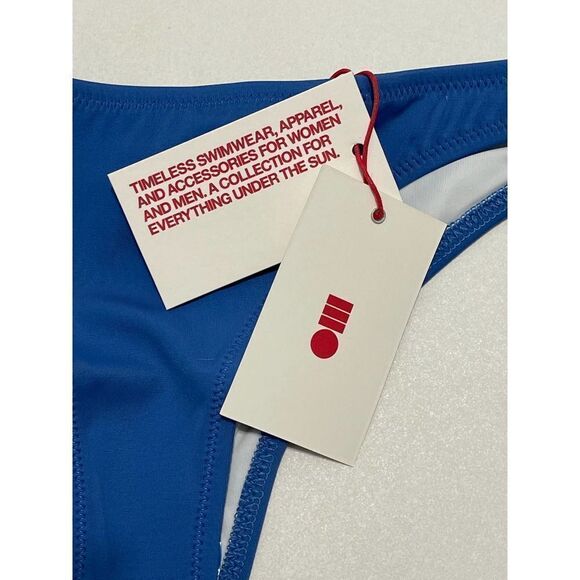 Solid & Striped The Rachel Bikini Swim Bathing Suit Bottom Azure Blue XS - Picture 3 of 13